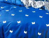 Baumwollbettwäsche Homa GELEA BLUE 7-teiliges Set 140x200 cm