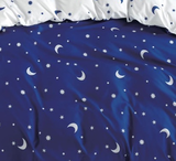 Bettwäsche SILVIA MOON BLUE 7-teiliges Set 140x200 cm