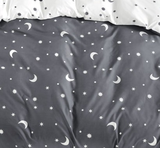 Bettwäsche SILVIA MOON DARK GREY 7-teiliges Set 140x200 cm