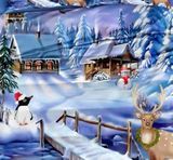 Baumwollbettwäsche Homa NAVIDAD WINTER 7-teiliges Set 140x200 cm