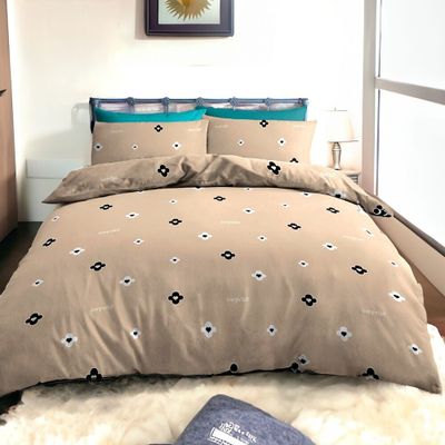 Baumwollbettwäsche Homa ROMEA BEIGE 7-teiliges Set 140x200 cm