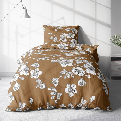 Baumwollbettwäsche TILDA BEIGE 2-teiliges Set 140x200 cm