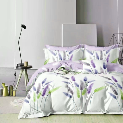 Französische Bettwäsche Homa  NOX VIOLET 6-teiliges Set 200x220 cm