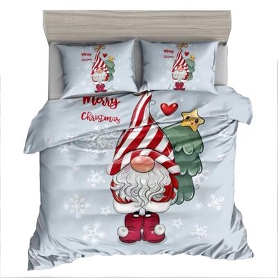 Baumwollbettwäsche Homa NAVIDAD GNOM 3-teiliges Set 140x200 cm