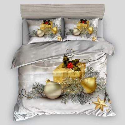 Baumwollbettwäsche Homa NOWEL GIFT 3-teiliges Set 140x200 cm