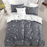 Bettwäsche SILVIA MOON DARK GREY 7-teiliges Set 140x200 cm