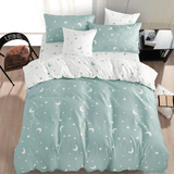 Bettwäsche SILVIA MOON LIGHT GREEN 7-teiliges Set 140x200 cm