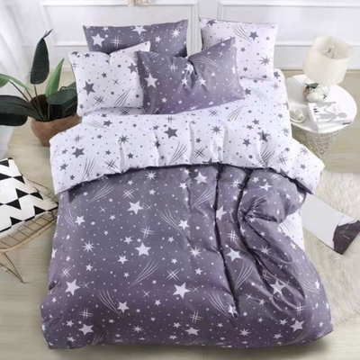 Bettwäsche Homa SILVIA STAR MODERN GREY 7-teiliges Set 140x200 cm